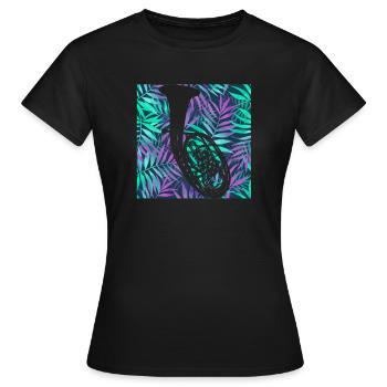 Cor ténor - T-shirt Femme - noir - Devant - AI Model Female 172 dark (172cm)