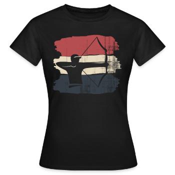 Archery - Women's T-Shirt - black - Front - AI Model Female 172 dark (172cm)