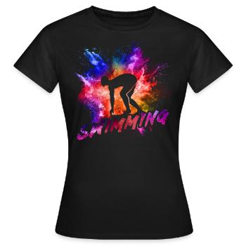 nager - T-shirt Femme - noir - Devant - AI Model Female 172 dark (172cm)