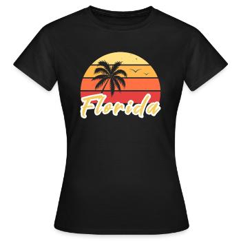 Florida - Women's T-Shirt - black - Front - AI Model Female 172 dark (172cm)