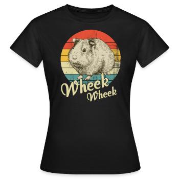 Cochon d'Inde - T-shirt Femme - noir - Devant - AI Model Female 172 dark (172cm)