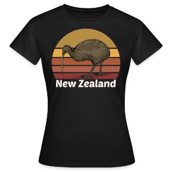 Nouvelle-Zélande - T-shirt Femme - noir - Devant - AI Model Female 172 dark (172cm)