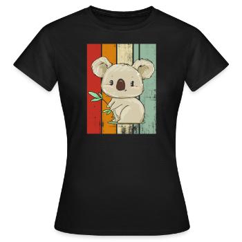 Koala bear - Women's T-Shirt - black - Front - AI Model Female 172 dark (172cm)