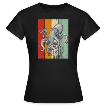 Animal marin - T-shirt Femme - noir - Devant - AI Model Female 172 dark (172cm)