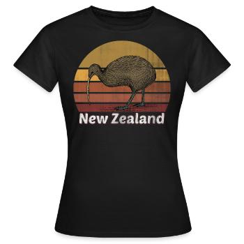 Neuseeland - Frauen T-Shirt - Schwarz - Vorne - AI Model Female 172 dark (172cm)