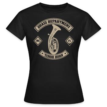 tenorhorn - Frauen T-Shirt - Schwarz - Vorne - AI Model Female 172 dark (172cm)