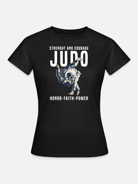 Judokämpfer - Frauen T-Shirt - Schwarz