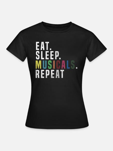 Musicals - Frauen T-Shirt - Schwarz