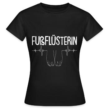 Fußpflegerin Pediküre Fußnägel Herzschlag - Frauen T-Shirt - Schwarz - Vorne - AI Model Female 172 dark (172cm)