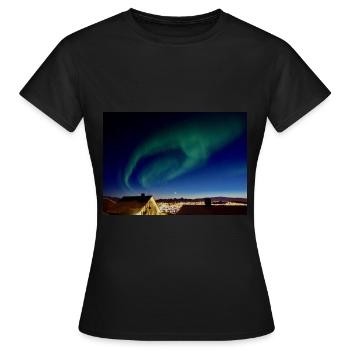 Aurora City Incroyable aurores boréales Aurora City A - T-shirt Femme - noir - Devant - AI Model Female 172 dark (172cm)