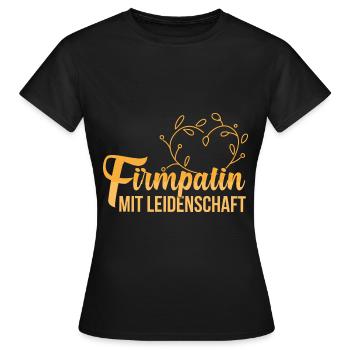 Firmpatin mit Leidenschaft Firmung - Frauen T-Shirt - Schwarz - Vorne - AI Model Female 172 dark (172cm)
