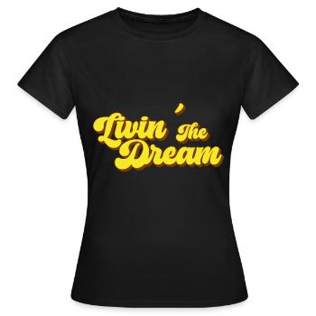 Vivre le rêve - T-shirt Femme - noir - Devant - AI Model Female 172 dark (172cm)