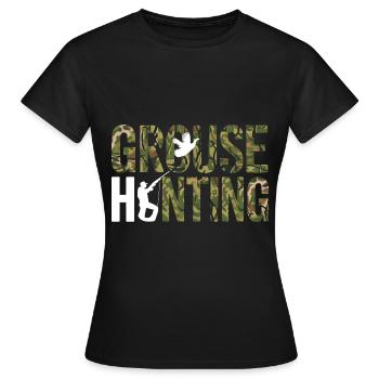 Auerhahn - Frauen T-Shirt - Schwarz - Vorne - AI Model Female 172 dark (172cm)