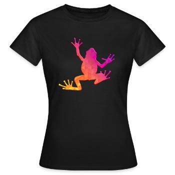 Tree Frog - Women's T-Shirt - black - Front - AI Model Female 172 dark (172cm)