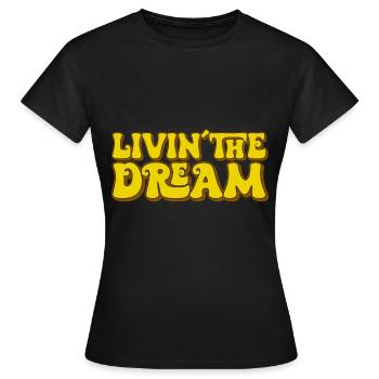Vivre le rêve - T-shirt Femme - noir - Devant - AI Model Female 172 dark (172cm)