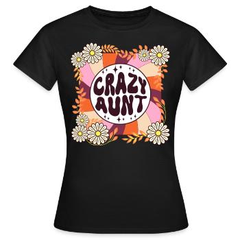Gift Humor Retro Theme for Tata Women - Women's T-Shirt - black - Front - AI Model Female 172 dark (172cm)