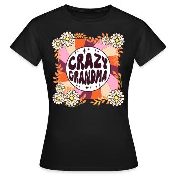 Gift Humor Retro Theme for Granny Woman - Women's T-Shirt - black - Front - AI Model Female 172 dark (172cm)
