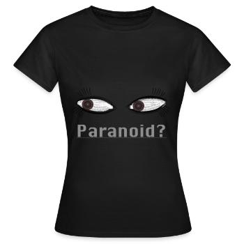 Paranoid - Frauen T-Shirt - Schwarz - Vorne - AI Model Female 172 dark (172cm)