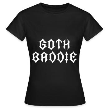 Méchant gothique ! Gothique Fille Gothique Esthétique - T-shirt Femme - noir - Devant - AI Model Female 172 dark (172cm)