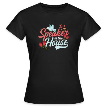 Président de la Chambre - T-shirt Femme - noir - Devant - AI Model Female 172 dark (172cm)