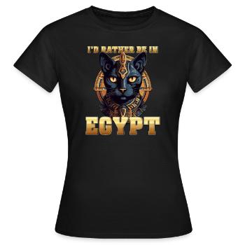 Ägypten Lieber in Ägypten sein - Frauen T-Shirt - Schwarz - Vorne - AI Model Female 172 dark (172cm)