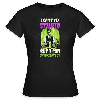 Halloween-Barkeeper, den ich berauschen kann - Frauen T-Shirt - Schwarz - Vorne - AI Model Female 172 dark (172cm)
