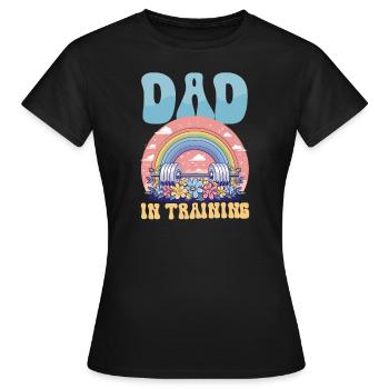 Future Dad Dad In Training - Women's T-Shirt - black - Front - AI Model Female 172 dark (172cm)