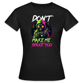 La photographie ne me fait pas te photographier - T-shirt Femme - noir - Devant - AI Model Female 172 dark (172cm)