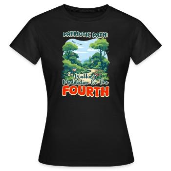 Patriotic Buddhist Patriotic Path - Women's T-Shirt - black - Front - AI Model Female 172 dark (172cm)