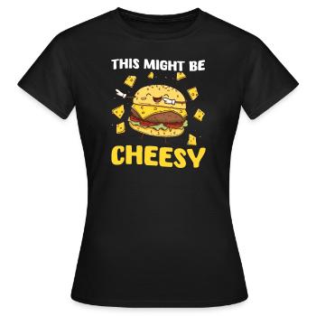 Hamburger, das könnte kitschig sein - Frauen T-Shirt - Schwarz - Vorne - AI Model Female 172 dark (172cm)