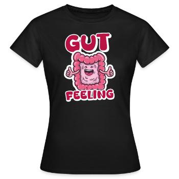 Sentiment d’intestin de l’infirmière gastro-intestinale - T-shirt Femme - noir - Devant - AI Model Female 172 dark (172cm)