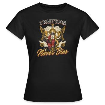 Orthodoxe Tradition stirbt nie - Frauen T-Shirt - Schwarz - Vorne - AI Model Female 172 dark (172cm)