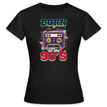 90er Jahre R&B geboren in den 90ern - Frauen T-Shirt - Schwarz - Vorne - AI Model Female 172 dark (172cm)