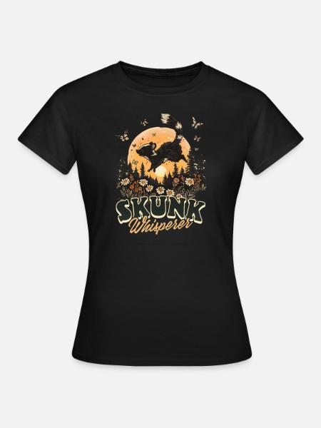 Skunk Skunk Flüsterer - Frauen T-Shirt - Schwarz
