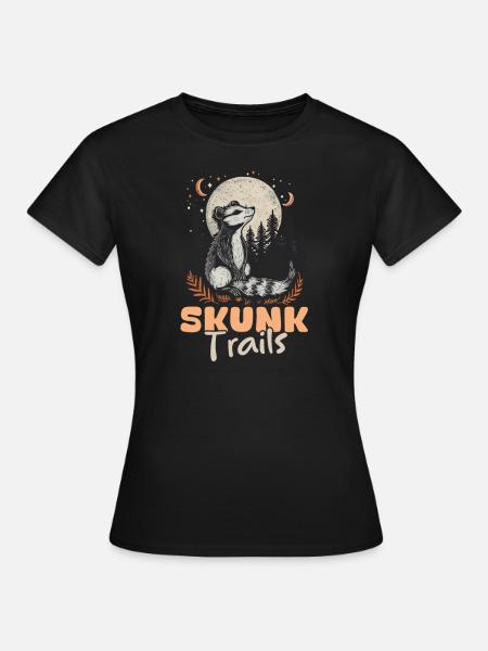 Skunk Skunk Trails - Frauen T-Shirt - Schwarz