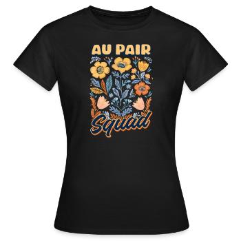 Au Pair Au Pair Squad - T-shirt Femme - noir - Devant - AI Model Female 172 dark (172cm)
