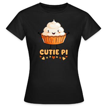 Pumpkin Pie Cutie Pie - Women's T-Shirt - black - Front - AI Model Female 172 dark (172cm)