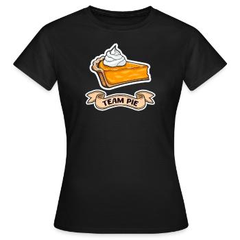 Pumpkin Pie Team Pie - Women's T-Shirt - black - Front - AI Model Female 172 dark (172cm)