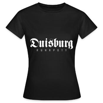 Duisburg City Industry Coal Ruhrpott - Women's T-Shirt - black - Front - AI Model Female 172 dark (172cm)