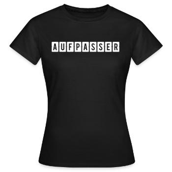 aufpasser türsteher Geschenk Geburtstag agro - Frauen T-Shirt - Schwarz - Vorne - AI Model Female 172 dark (172cm)