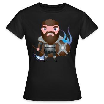 Eric - Frauen T-Shirt - Schwarz - Vorne - AI Model Female 172 dark (172cm)