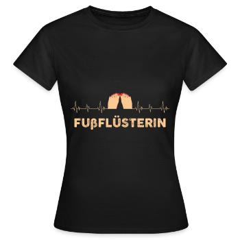 Fußpflegerin Pediküre Fußnägel Herzschlag - Frauen T-Shirt - Schwarz - Vorne - AI Model Female 172 dark (172cm)