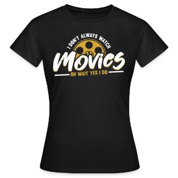 Movie - Women's T-Shirt - black - Front - AI Model Female 172 dark (172cm)