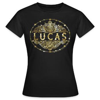 Lucas - T-shirt Femme - noir - Devant - AI Model Female 172 dark (172cm)