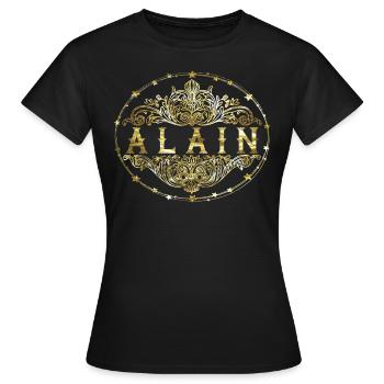 Alain - T-shirt Femme - noir - Devant - AI Model Female 172 dark (172cm)