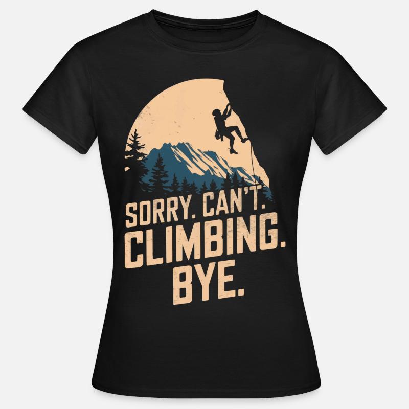 Escalade Escalade libre Dicton de l’escalade - T-shirt Femme - noir