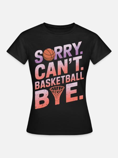 Basketball Retro Vintage Pink Saying - Women's T-Shirt - black