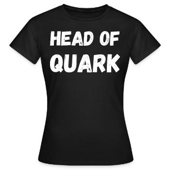 Head of Quark. Fitness CEO Kraftsport Sport Foodie - Frauen T-Shirt - Schwarz - Vorne - AI Model Female 172 dark (172cm)