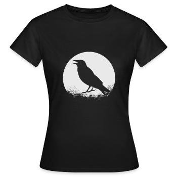 Oiseau cadeau Crow - T-shirt Femme - noir - Devant - AI Model Female 172 dark (172cm)
