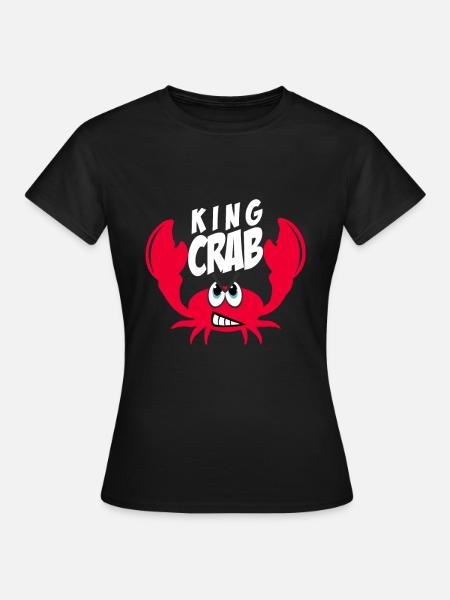 Krabbe Geschenk Krebs - Frauen T-Shirt - Schwarz